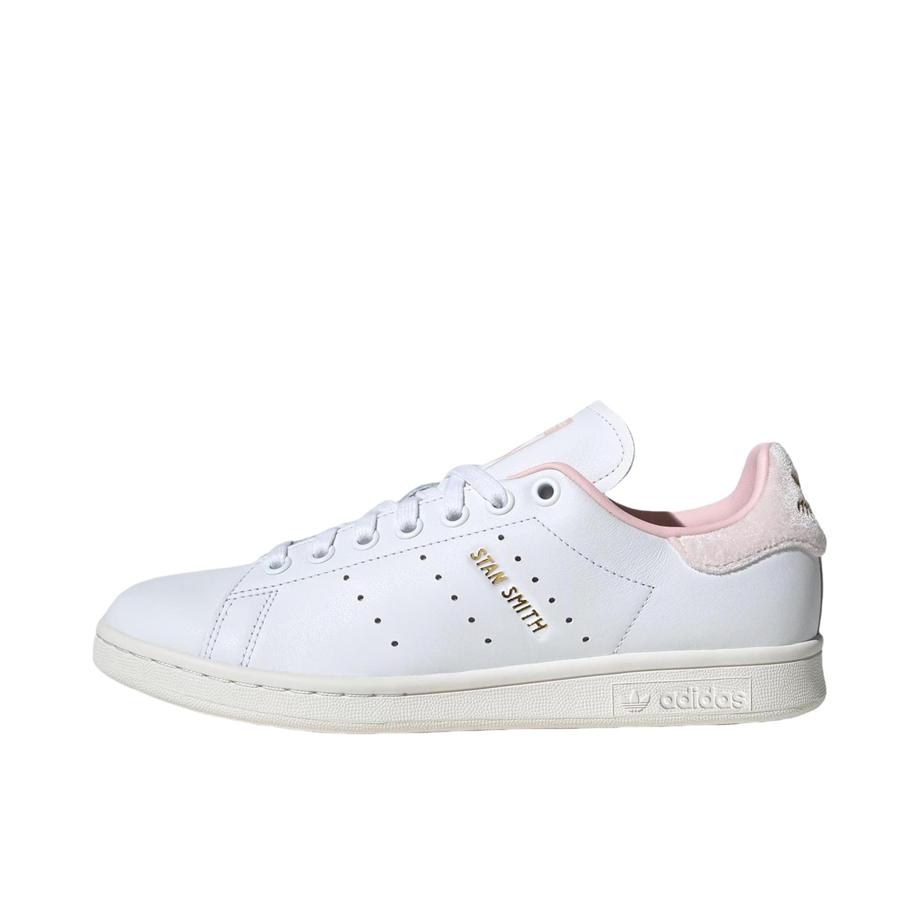 推荐商品：adidas Originals Stan Smith 板鞋 减震透气轻便低帮包裹性 女款/白色/粉色 