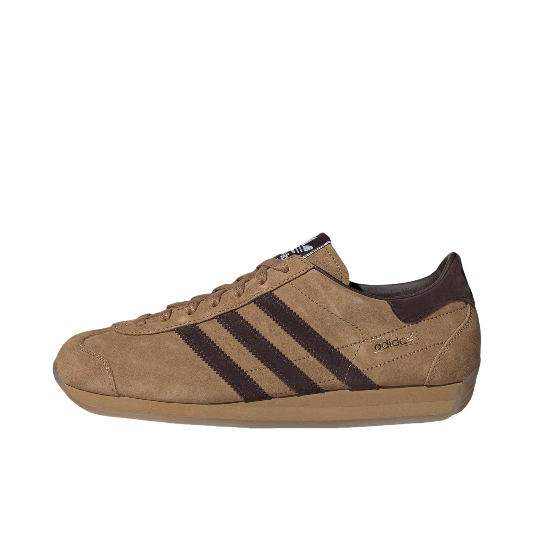 推荐商品：adidas Originals COUNTRY JAPAN 板鞋 防滑低帮圆头薄底系带 棕色