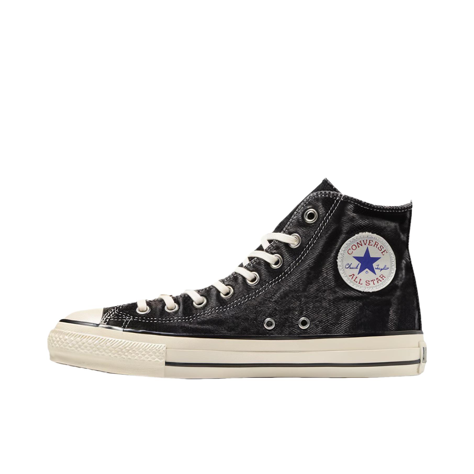 推荐商品：Converse/匡威 All Star Us Hi 帆布鞋 防滑耐磨减震轻便透气高帮休闲潮流复古 日版/黑色/灰色