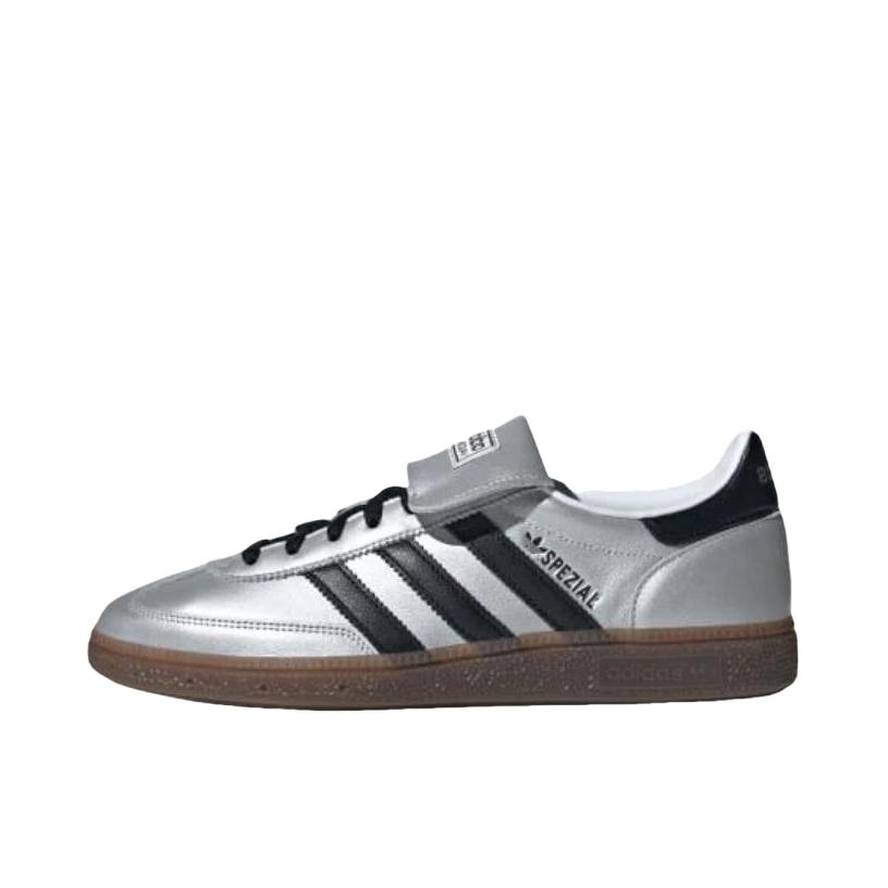推荐商品：adidas Originals Handball Spezial 薄底鞋 T头鞋 德训鞋 板鞋 简约百搭复古轻便防滑耐磨贴合圆头耐穿 银色 