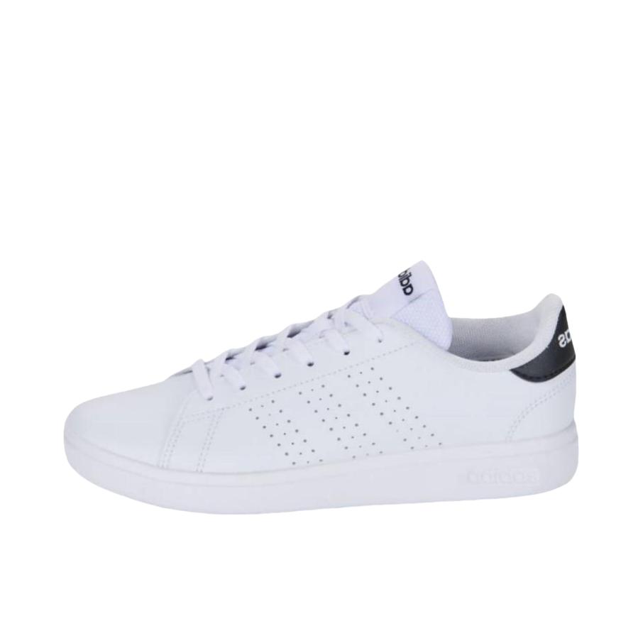 推荐商品：adidas Advantage 2.0 板鞋 防滑耐磨舒适轻便低帮橡胶抗冲击性百搭薄底包裹性 女款/白色/黑色