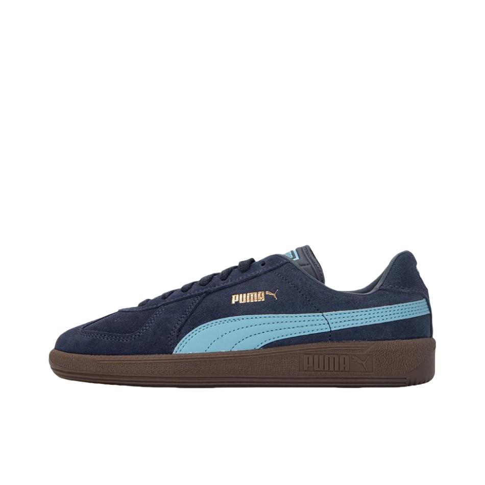 推荐商品：Puma/彪马 Army Trainer T头鞋 德训鞋 板鞋 轻便防水复古圆头网球风 深蓝/蓝色