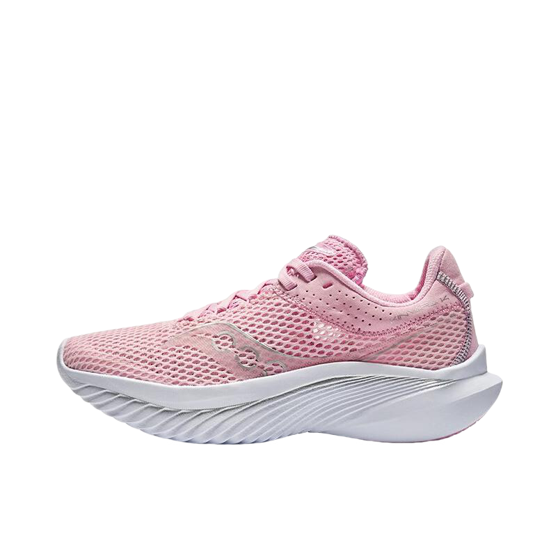 推荐商品：Saucony/索康尼 Kinvara 菁华 14 轻量 缓震 网面透气 防滑耐磨 跑鞋 女款/粉色/银色