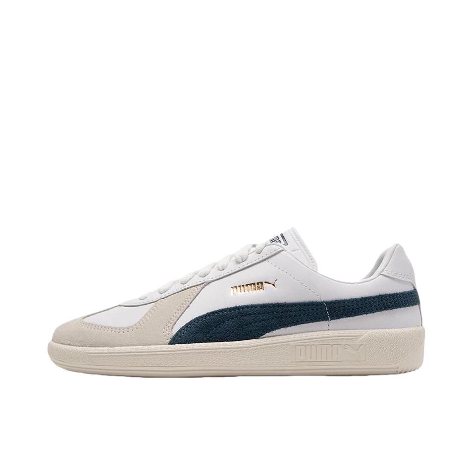 推荐商品：Puma/彪马 Army Trainer T头鞋 德训鞋 板鞋 轻便防水复古圆头网球风 灰色/米色