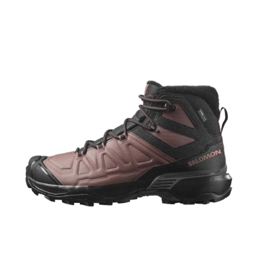 推荐商品：Salomon/萨洛蒙 X ULTRA Snowpilot WP 轻量 防水 舒适透气 防滑耐磨 时尚百搭 徒步鞋 女款/深黑色