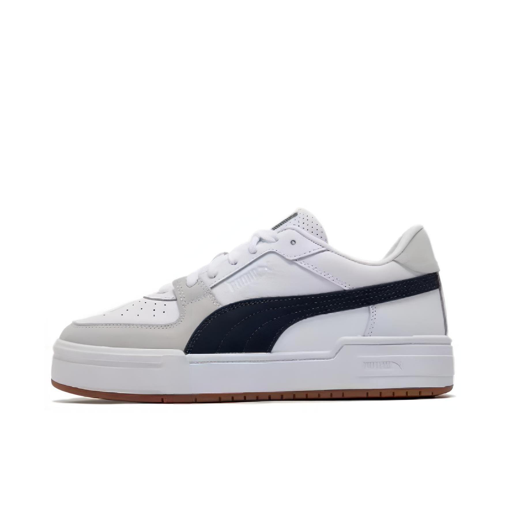 推荐商品：Puma/彪马 Ca Pro Classic 板鞋 舒适透气防滑耐磨厚底百搭复古时尚网球风拼接 米白/海军蓝