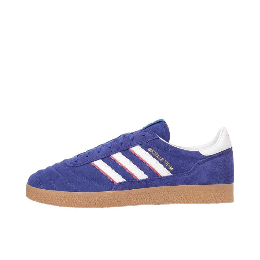 推荐商品：adidas Originals Gazelle Team 防滑耐磨 舒适低帮 橡胶 圆头 百搭 板鞋 蓝色