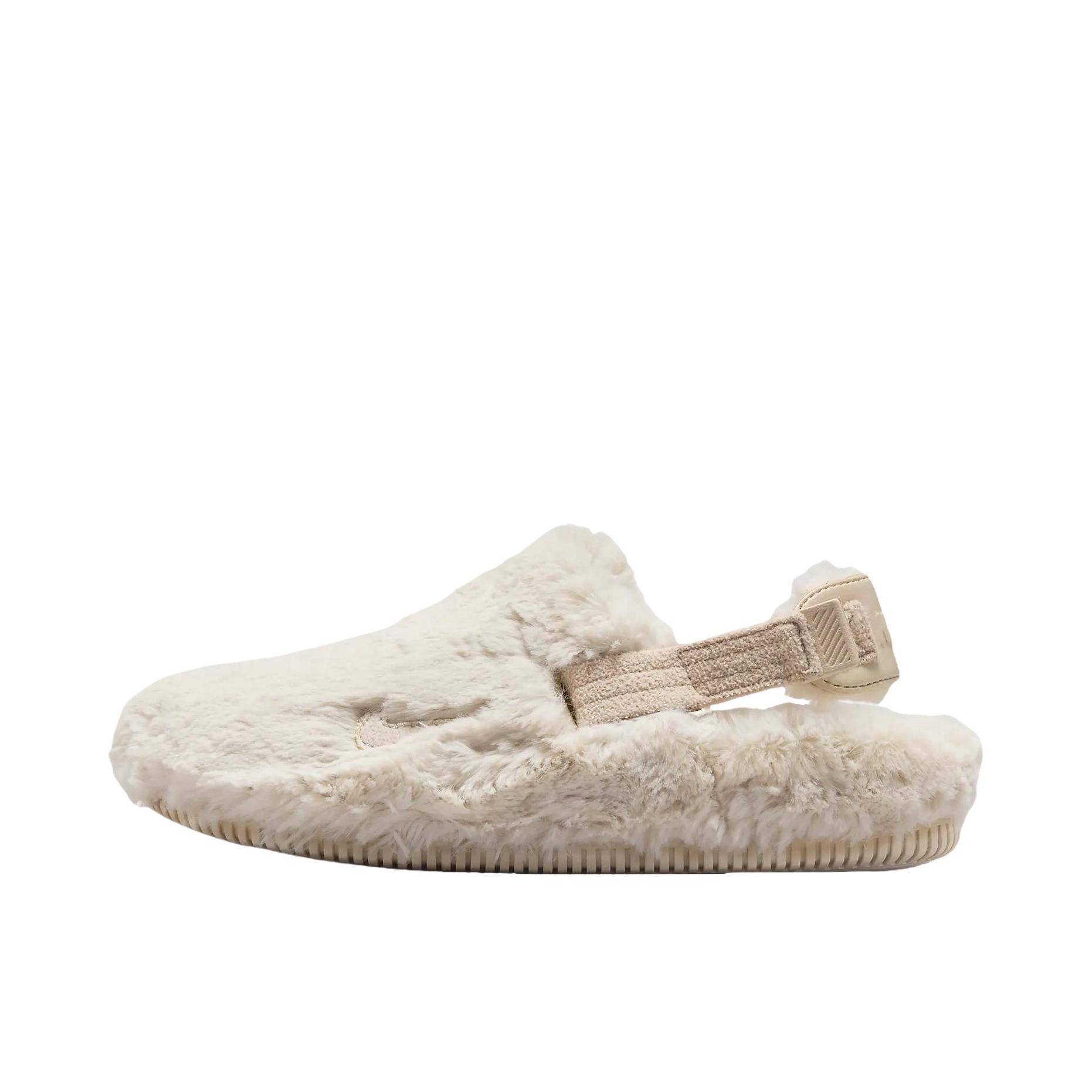 Nike Calm Mule 凉鞋 舒适百搭防滑耐磨增高包头轻便透气橡胶底休闲抓地回弹 女款/米色