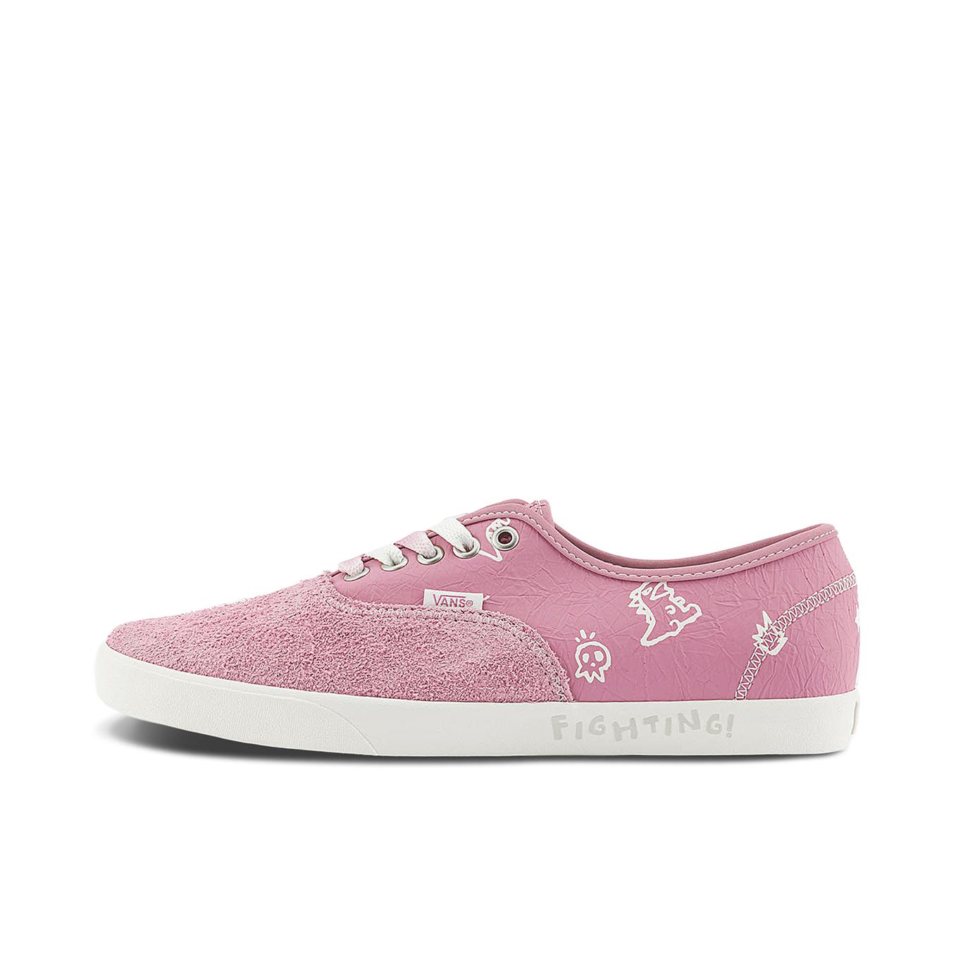 推荐商品：Vans/范斯 Authentic 潮流休闲 轻便舒适 防滑耐磨 百搭运动 复古 板鞋 Hirono联名/粉色小恐龙