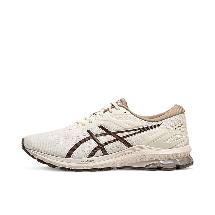 推荐商品：Asics/亚瑟士 GT-1000 10 缓震回弹 防滑耐磨 网面透气 舒适运动 稳定支撑 织物 长跑 跑鞋 白色/棕色