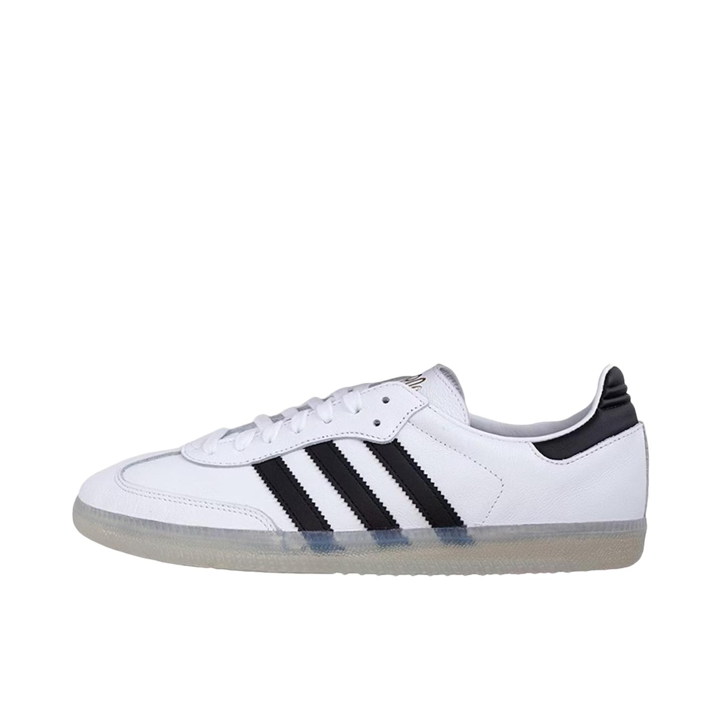 推荐商品：adidas Originals Samba OG T头鞋 板鞋 经典复古舒适百搭耐磨合成革圆头薄底贴合 纯白色/黑色
