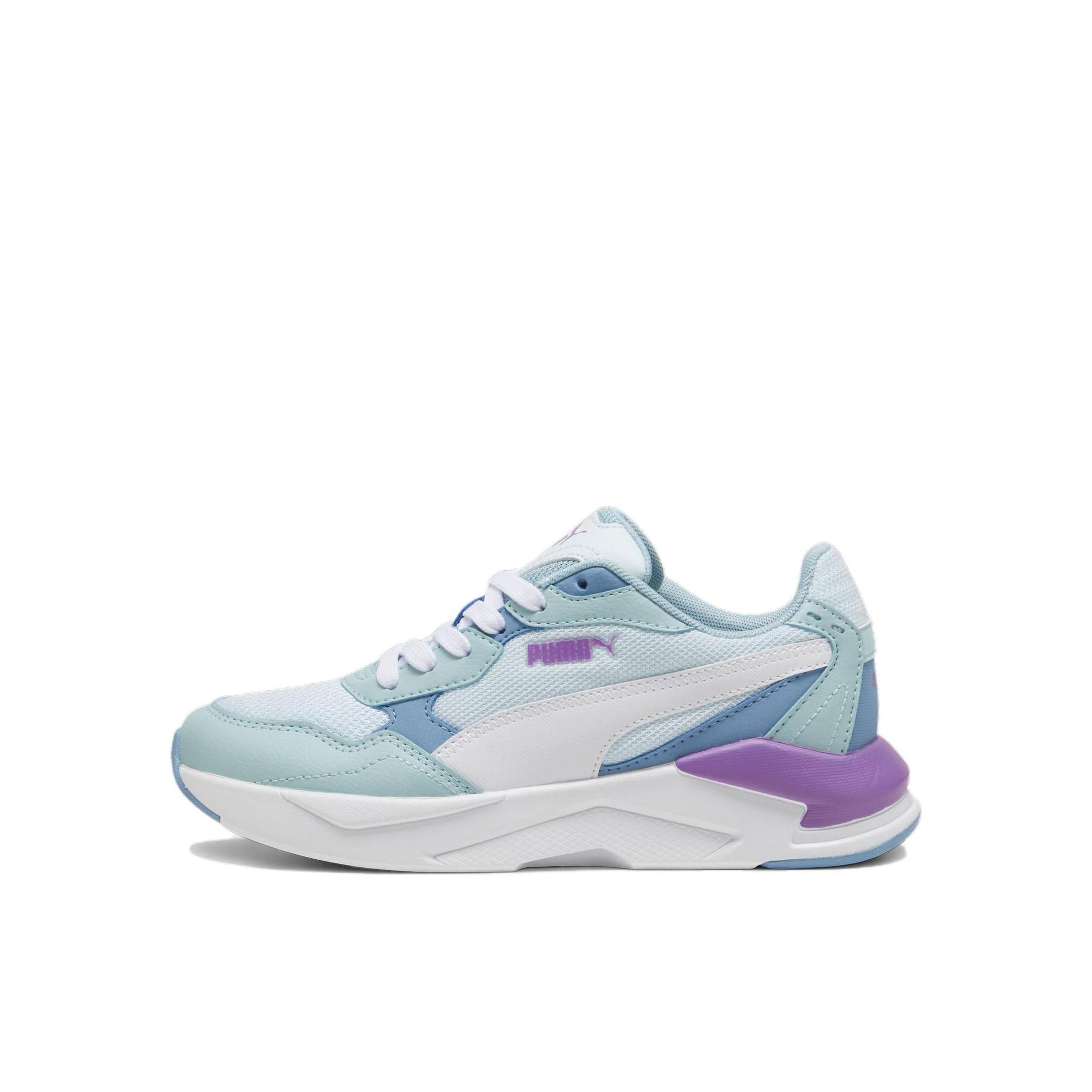 推荐商品：Puma/彪马 X-Ray Speed 防滑 减震 缓震 魔术贴 运动鞋儿童 385524 小童/浅蓝色/彪马白色/热带湖蓝色