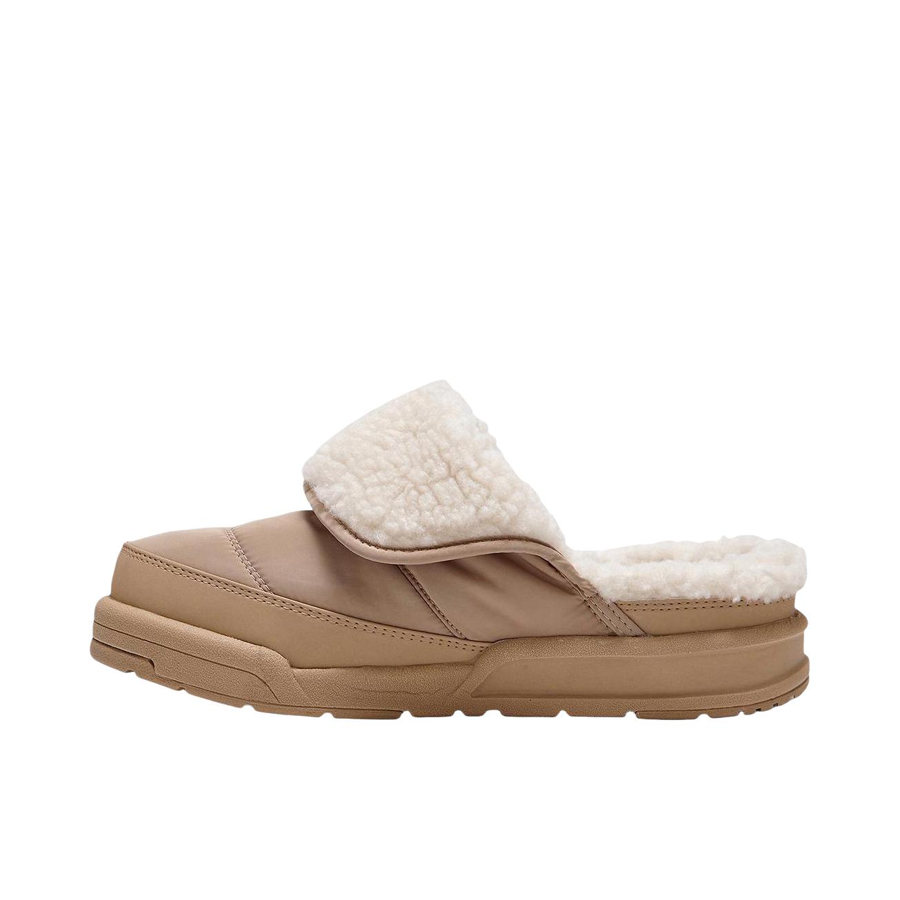 推荐商品：New Balance Puflee V2 保暖 包头 中跟 坡跟 拖鞋 D宽/米色 