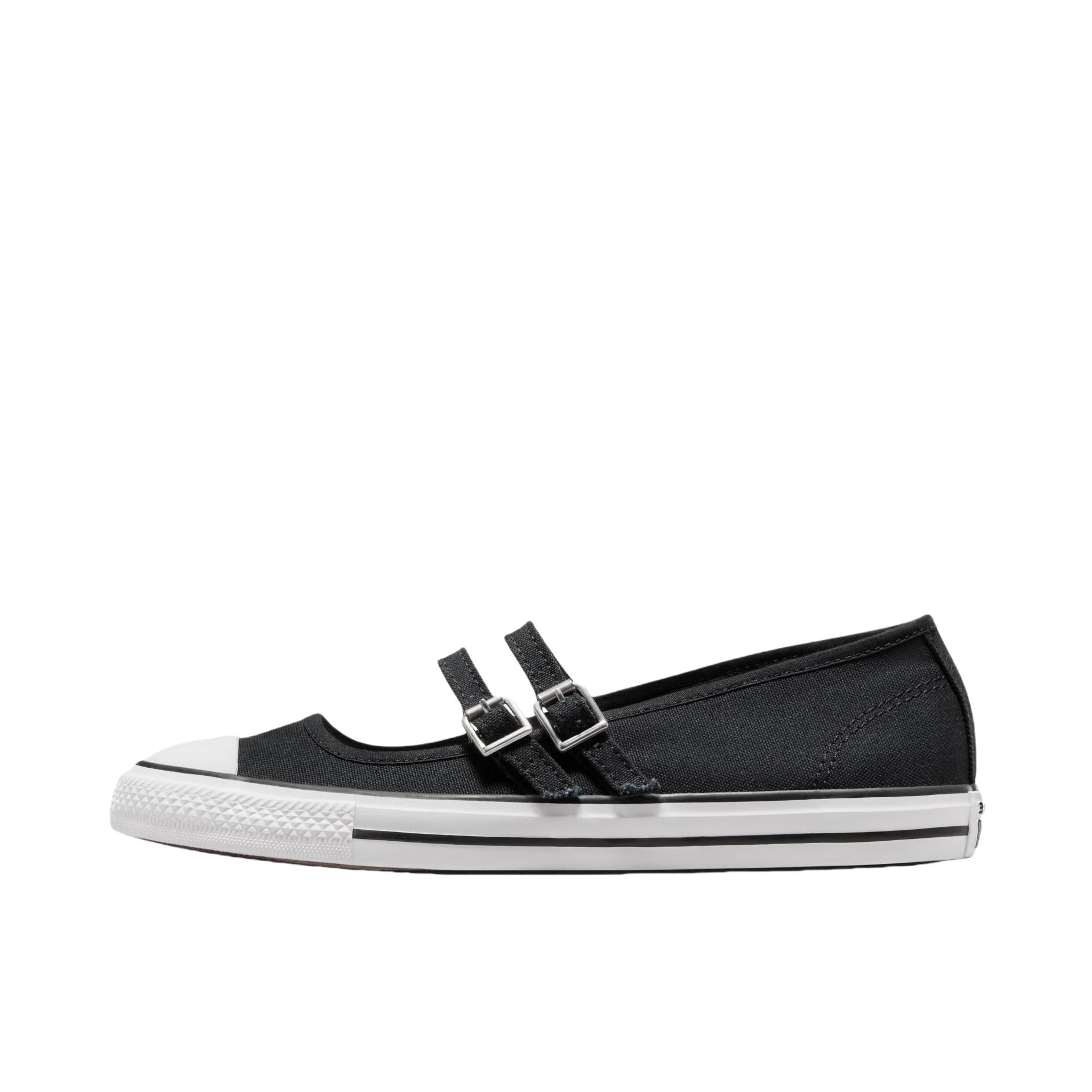 推荐商品：Converse/匡威 Chuck Taylor All Star 帆布鞋 常青款轻便防滑耐磨百搭复古圆头减震贴合高帮 女款/纯黑色/白色