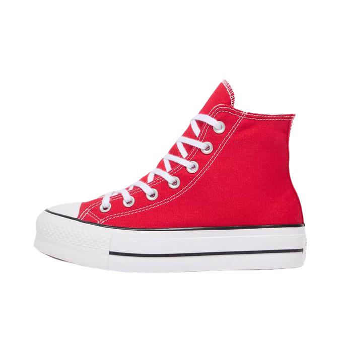 推荐商品：Converse/匡威 Chuck Taylor All Star Lift 帆布鞋 简约复古经典防滑耐磨舒适厚底圆头甜酷贴合松糕底流光风 深红色