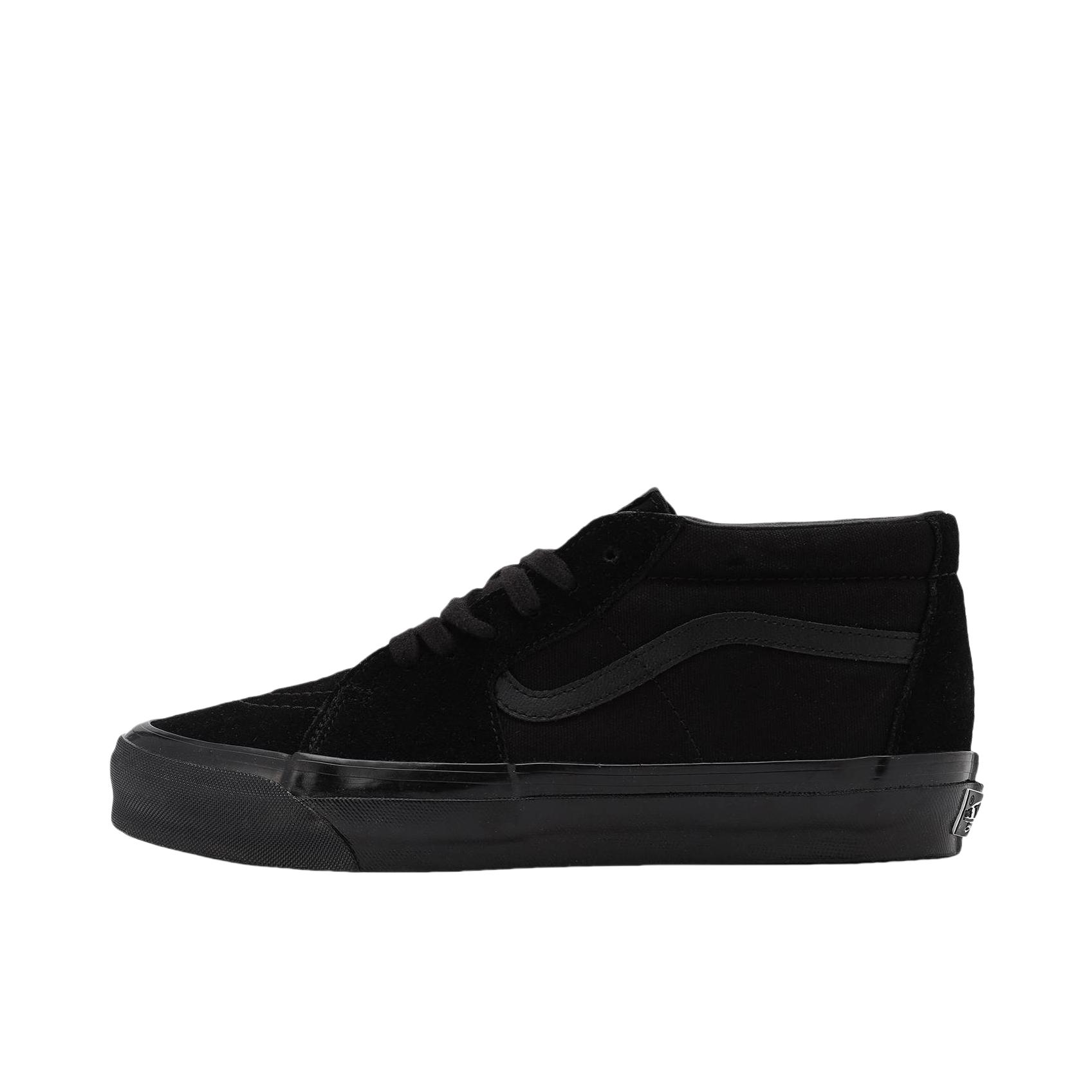 推荐商品：Vans/范斯 SK8-Mid 板鞋 潮流拼接复古百搭防滑耐磨 全黑色