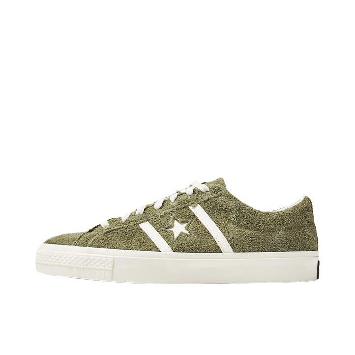 推荐商品：Converse/匡威 One Star 翻毛皮 防滑 复古 星星鞋 板鞋 绿色/棕色