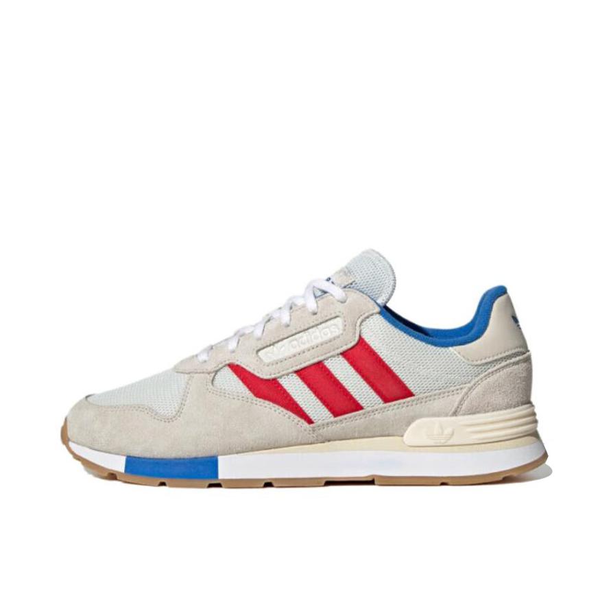 推荐商品：adidas originals Treziod 2 潮流时尚 百搭复古 防滑耐磨 轻便透气 跑鞋 米色/红色/蓝色