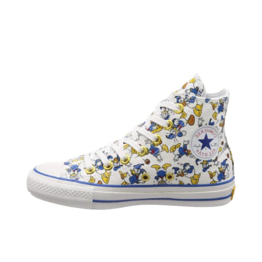 推荐商品：Converse/匡威 All Star 100 帆布鞋 防滑耐磨防水减震透气 高帮/白色/蓝色
