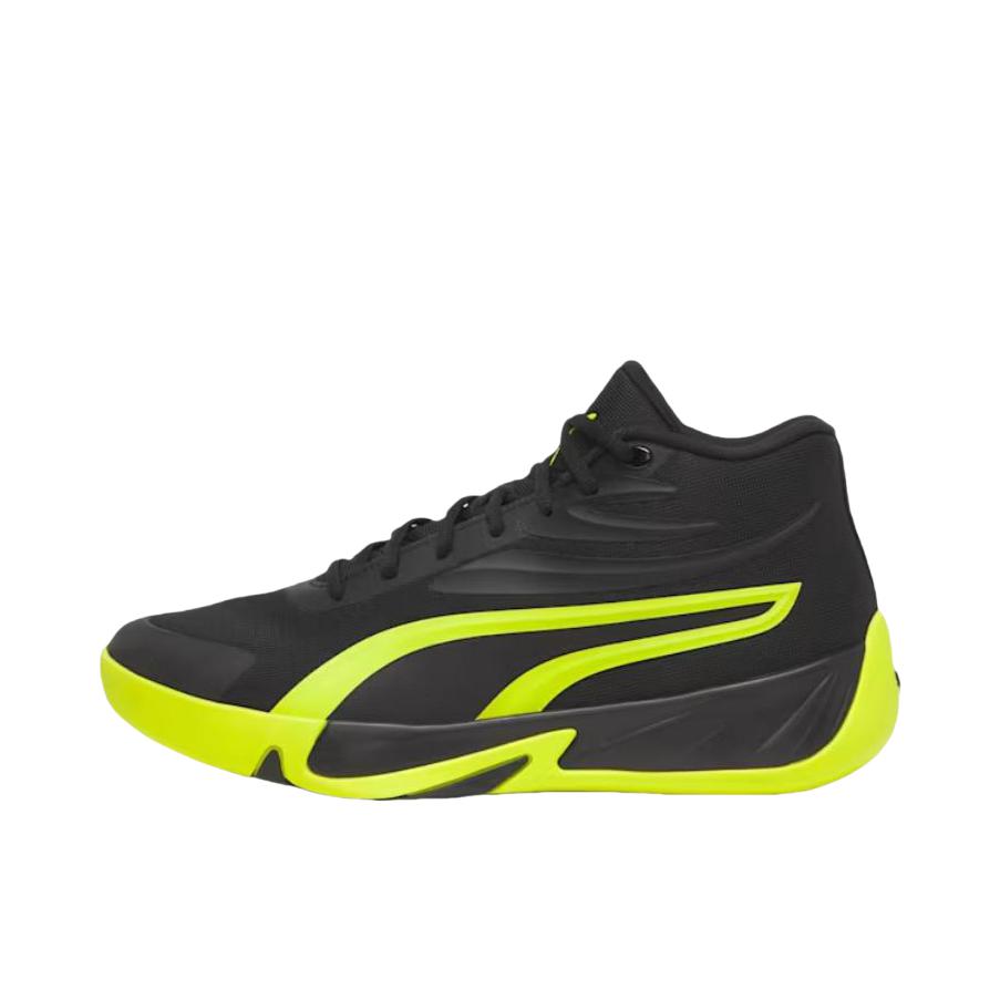 推荐商品：Puma/彪马 COURT PRO 轻便透气 防滑耐磨 缓震回弹 舒适百搭 实战 比赛 篮球鞋 黑色/电光黄 