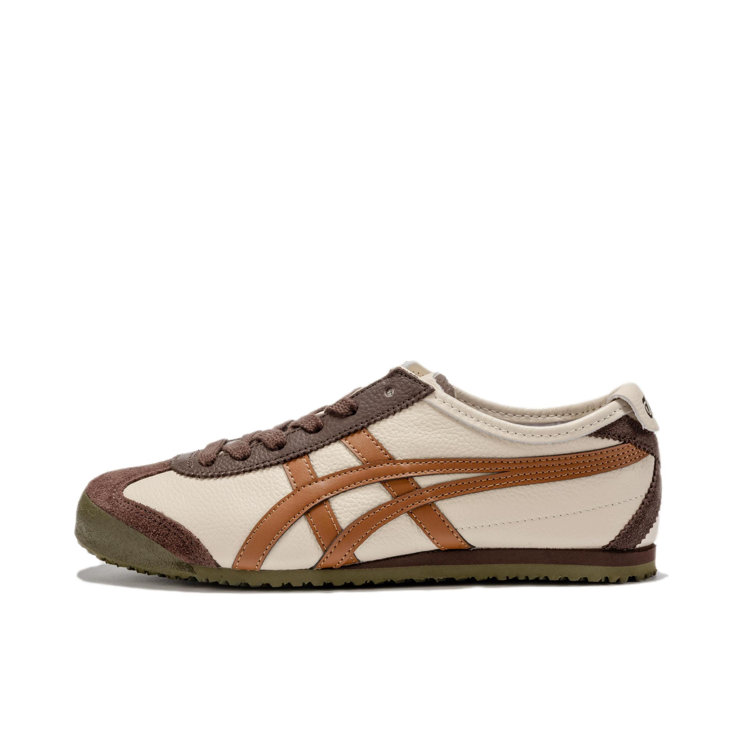 推荐商品：Onitsuka Tiger Mexico 66 德训鞋 运动休闲鞋 复古轻便透气舒适百搭防滑 米色/褐色/棕色 