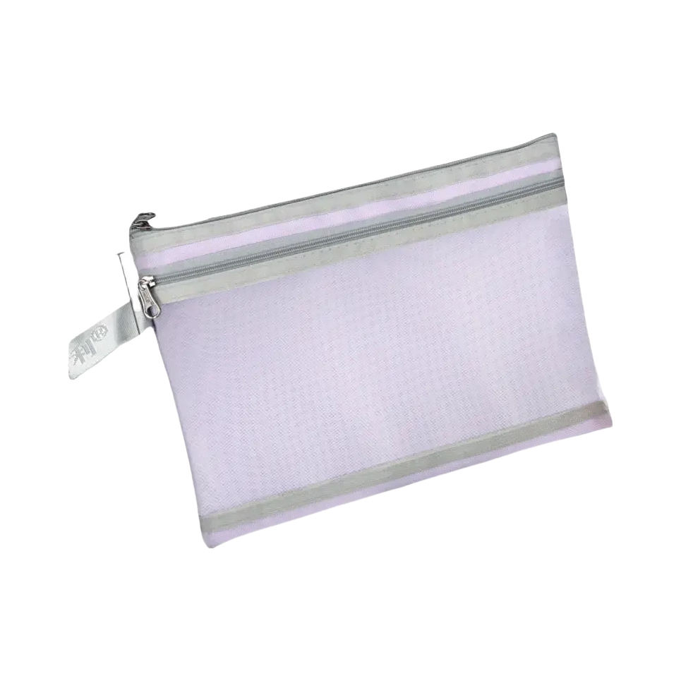 推荐商品：杰利 拉链手提款 牛津布+尼龙网纱 A5文件袋