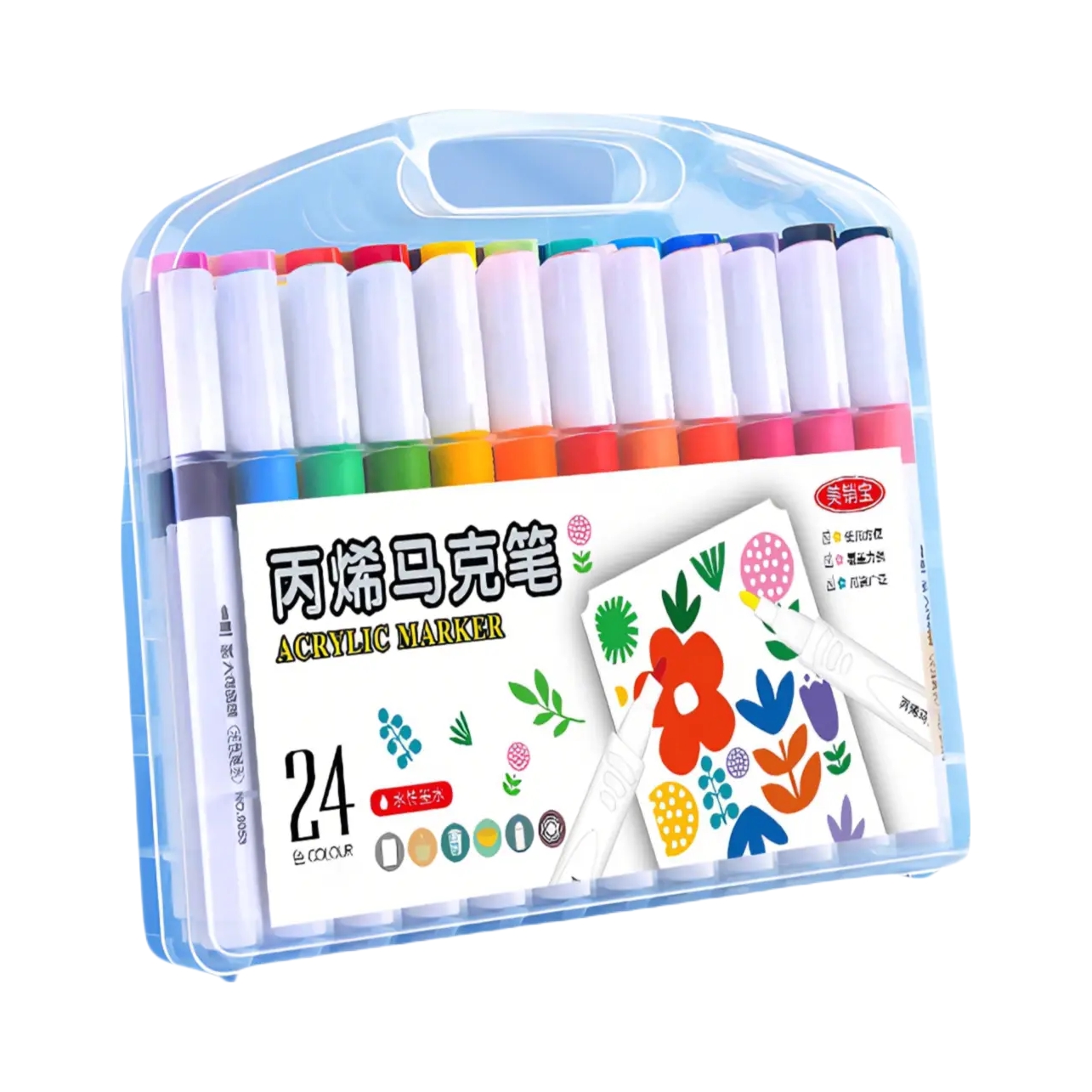 推荐商品：Mesibo/美销宝 标准色系 油性单头丙烯马克笔 盒装