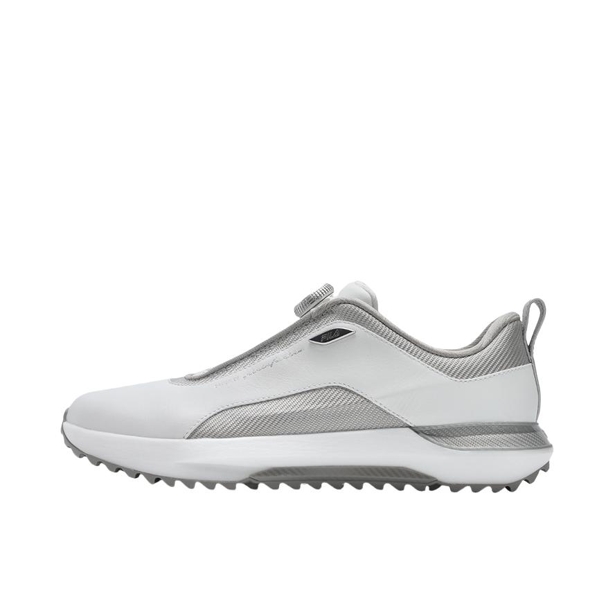 推荐商品：FILA/斐乐 FP AERO GF1 BOA 舒适 防滑 耐磨 高尔夫鞋 明亮白/消逝蓝