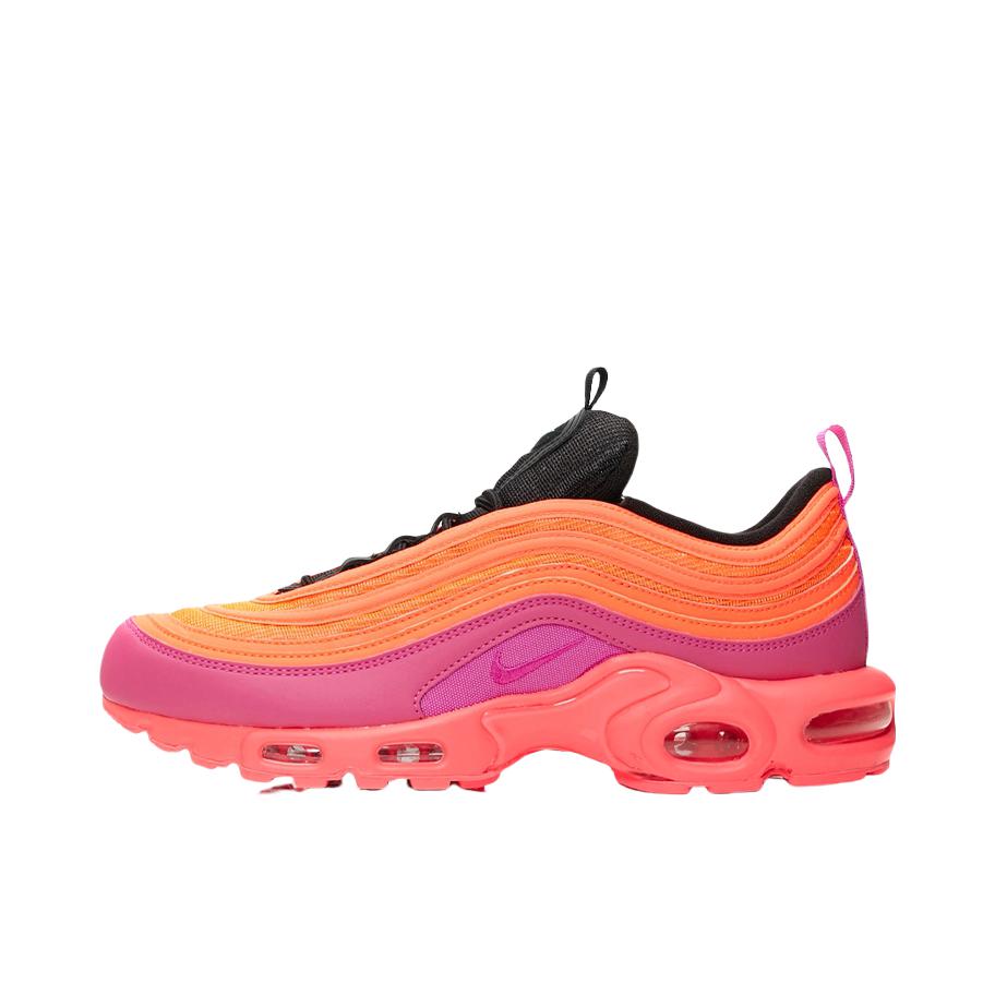 推荐商品：Nike Air Max Plus 97 防滑耐磨 舒适透气 支撑 气垫 复古 运动休闲鞋 Racer Pink 橙紫粉