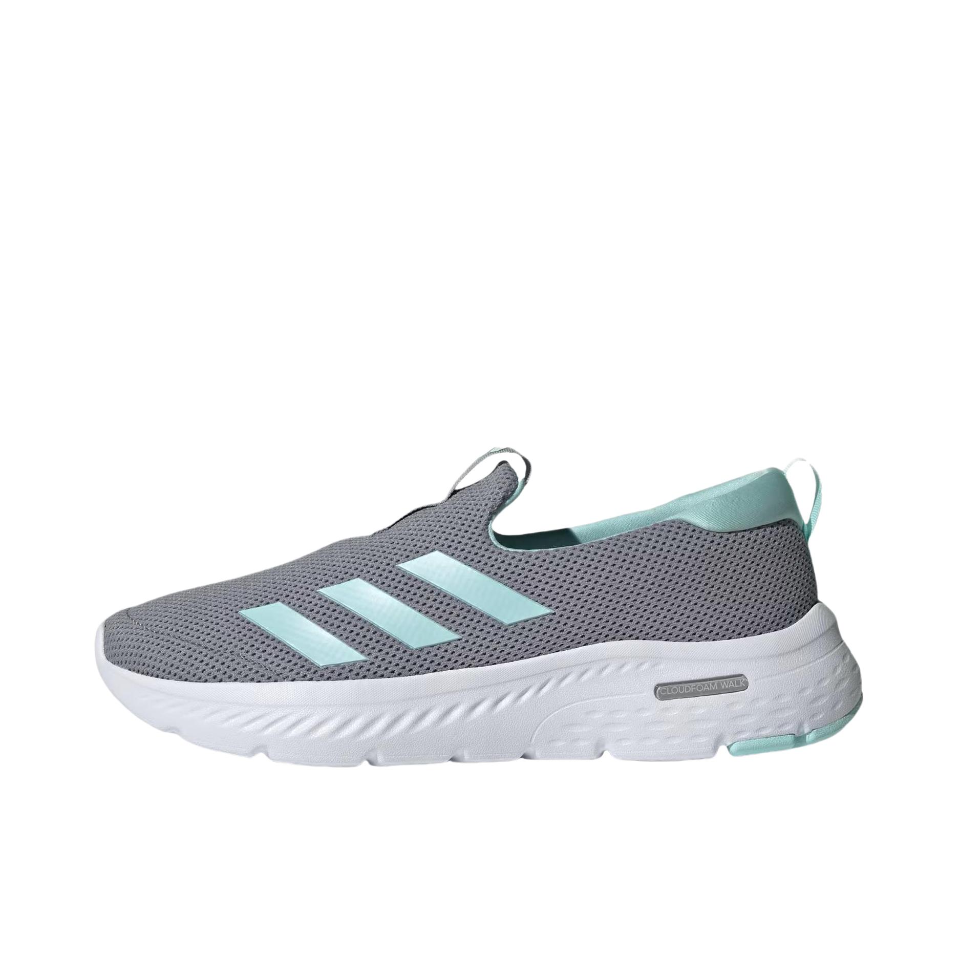 推荐商品：adidas/阿迪达斯 Cloudfoam MOVE 防滑 低帮 橡胶 圆头 运动休闲鞋 女款/灰色/绿色 