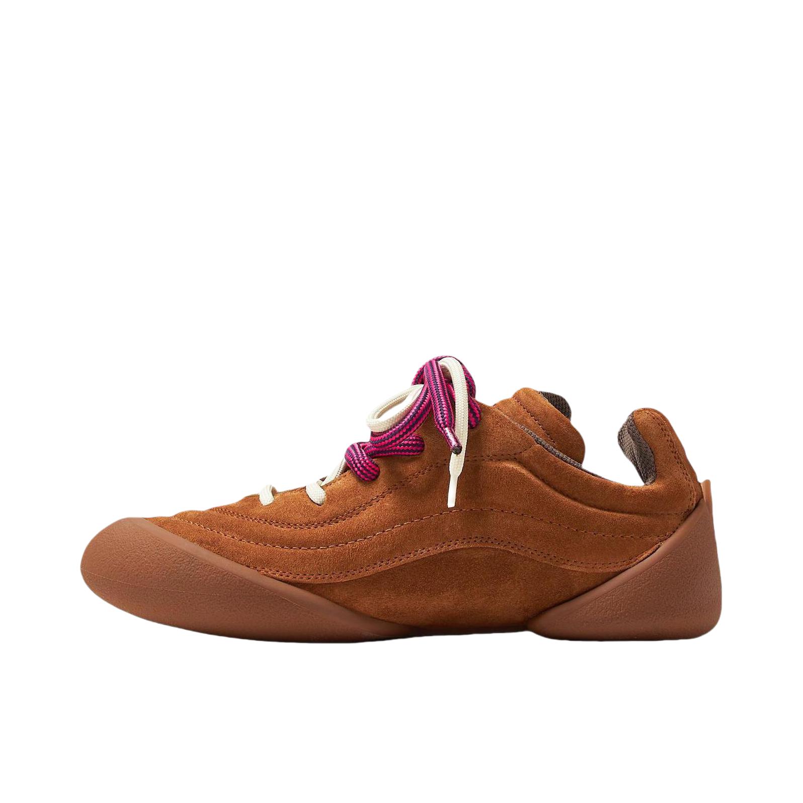 推荐商品：Alexander McQueen/亚历山大麦昆 Flexion 系带 圆头 休闲 运动 运动休闲鞋 棕色 