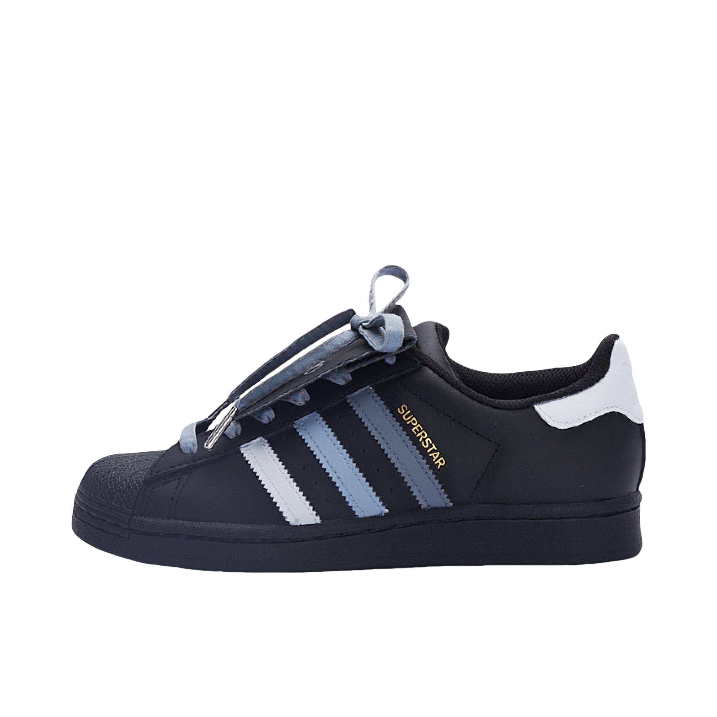 推荐商品：【定制球鞋】 adidas Originals Superstar 板鞋 防踢减震防滑耐磨百搭潮流时尚合成革贝壳头 牛仔街区