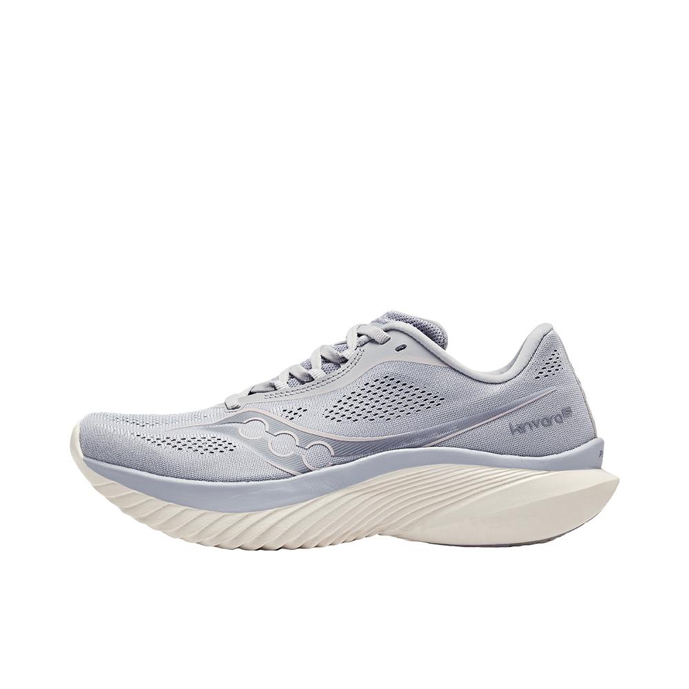 推荐商品：Saucony/索康尼 Kinvara 15 菁华 缓震透气 回弹 网布 体考 训练 轻便 竞速 马拉松支撑 包裹性 跑鞋 女款/浅紫色