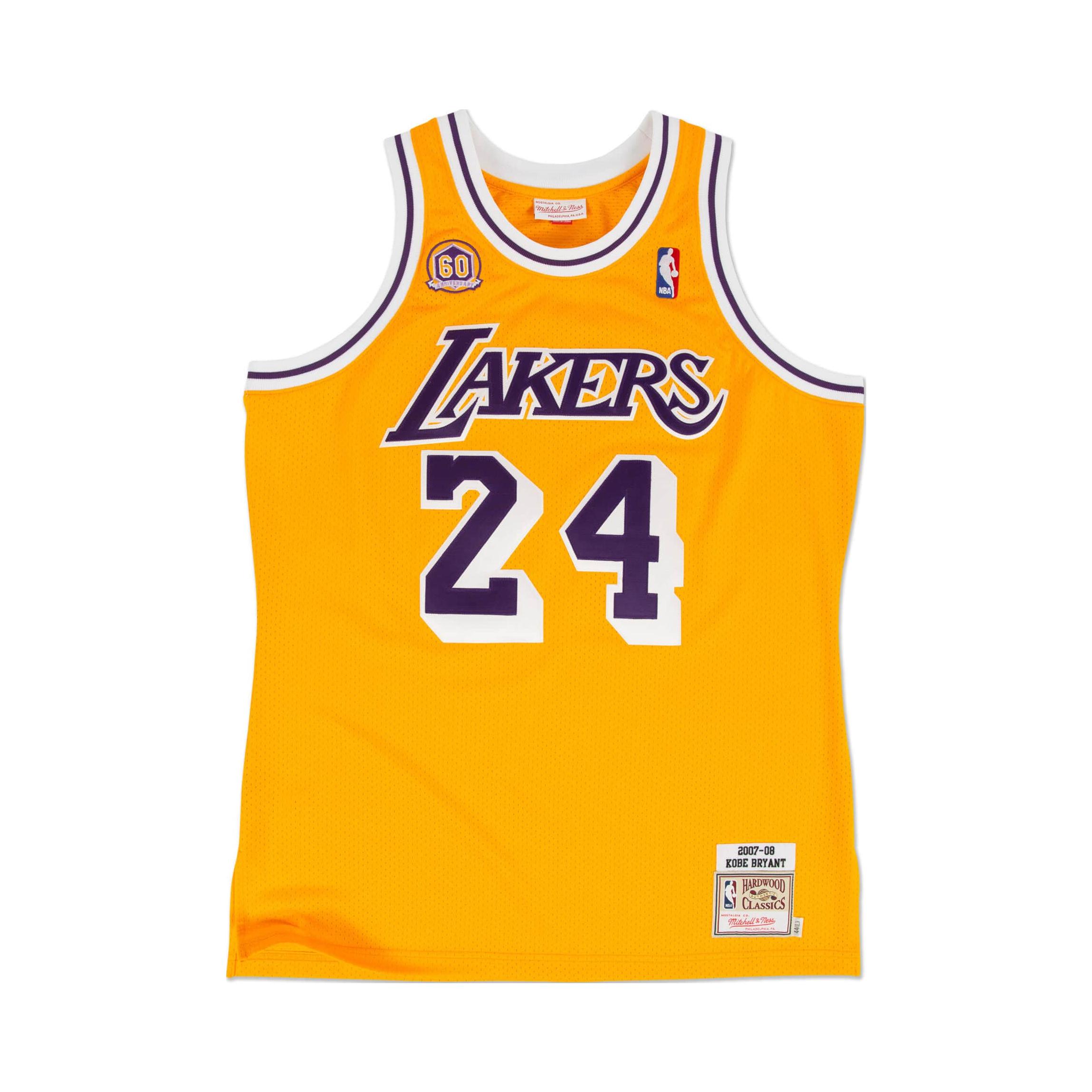 Mitchell Ness NBA总决赛科比 湖人队复古 无袖24号球衣AU