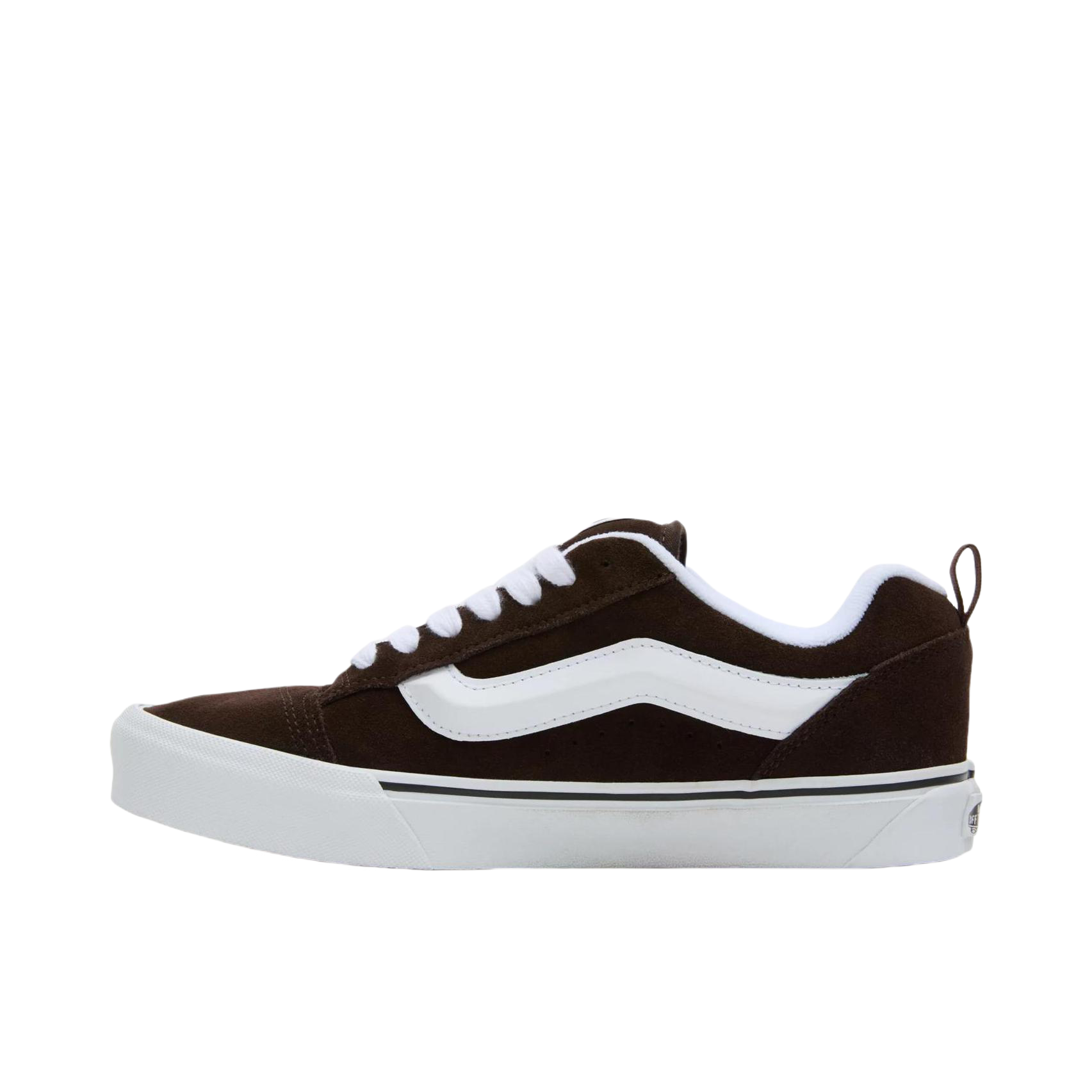 推荐商品：Vans/范斯 Knu-Skool 板鞋 面包鞋 滑板鞋 复古美式时尚防水支撑贴合圆头 褐色/白色
