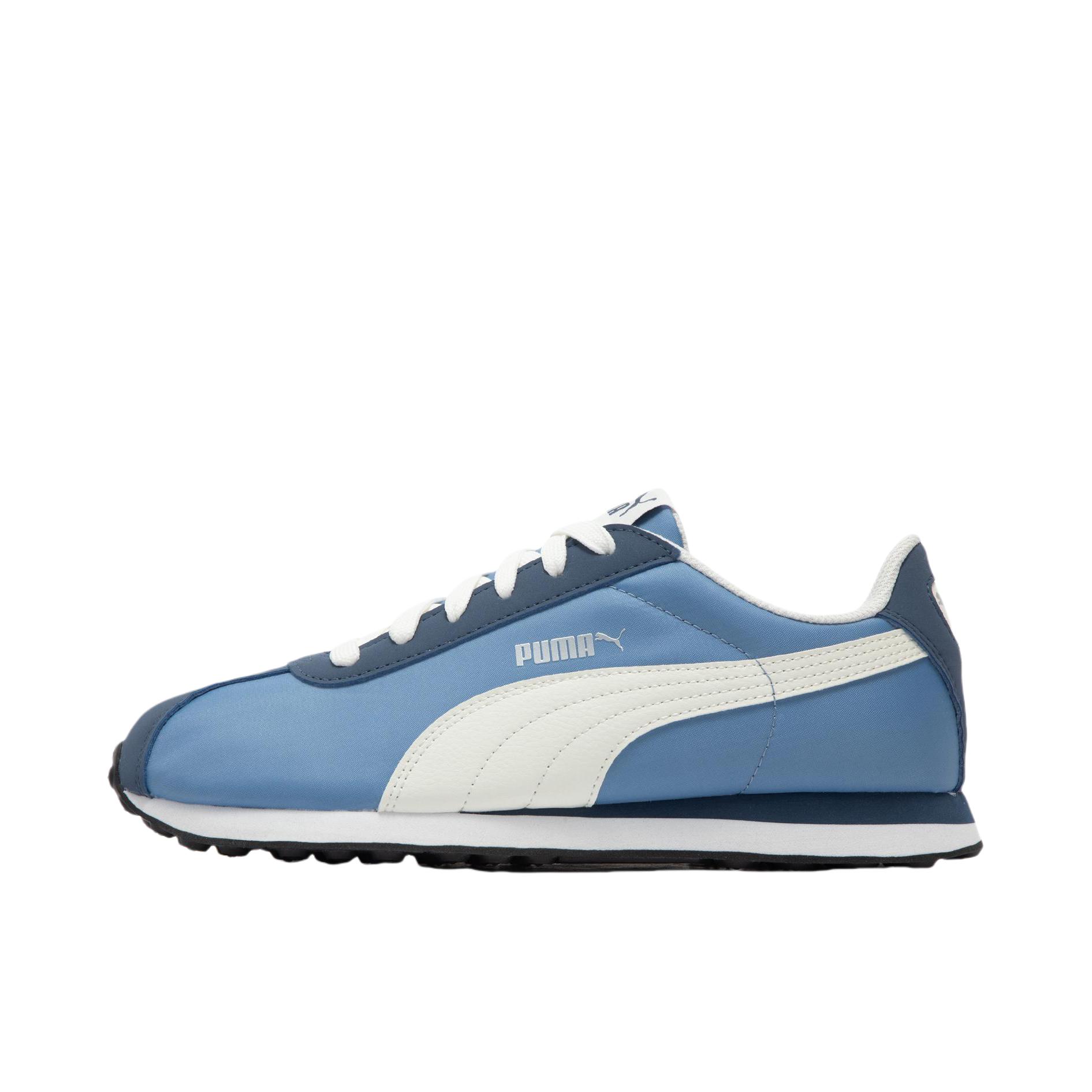 推荐商品：Puma/彪马 Turin 运动休闲鞋 复古百搭轻便舒适透气耐磨包裹性圆头 深蓝色/灰色