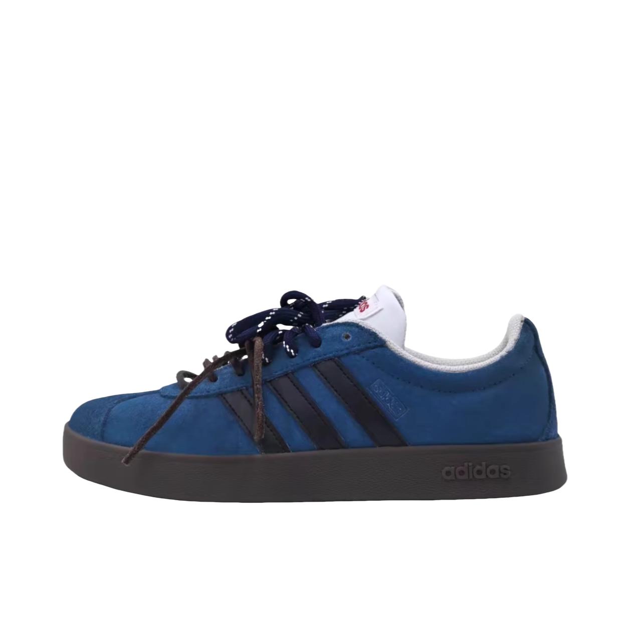 推荐商品：【定制球鞋】Adidas neo VL Court 2.0 德训鞋 板鞋 复古轻便耐磨芭蕾风甜美文艺抗冲击性防水 蓝色抑郁