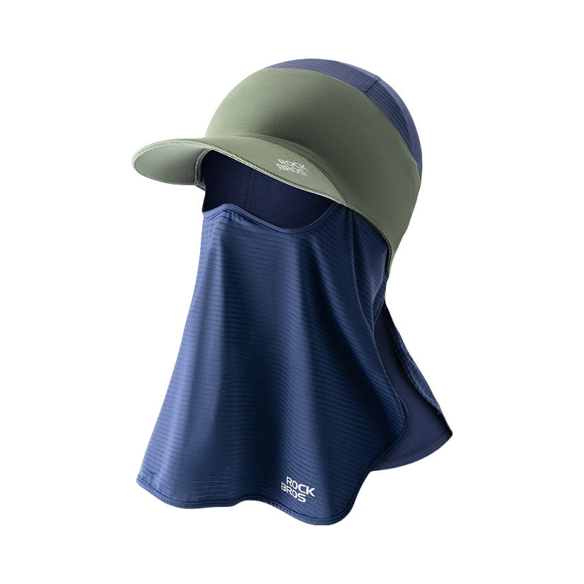 推荐商品：ROCKBROS/洛克兄弟 防晒 防紫外 带帽檐 防紫外线 全脸 氨纶 骑行面罩 11230010