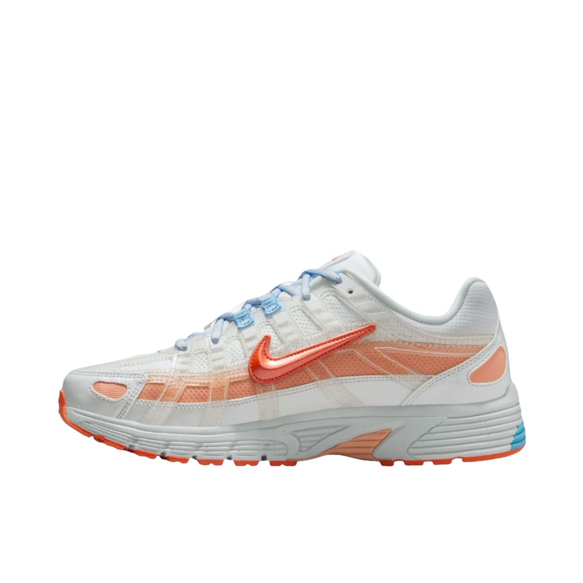 推荐商品：Nike P-6000 CNPT 运动休闲鞋 机能风跑鞋风舒适缓震防滑耐磨时尚潮流复古贴合网面支撑圆头 Makeway联名/橙色/白色