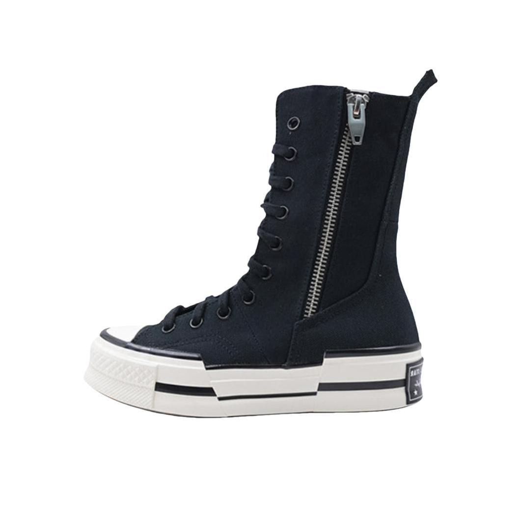 推荐商品：Converse/匡威 Chuck 70 Plus 帆布鞋 防滑耐磨舒适透气百搭潮流时尚简约解构 黑色/白色