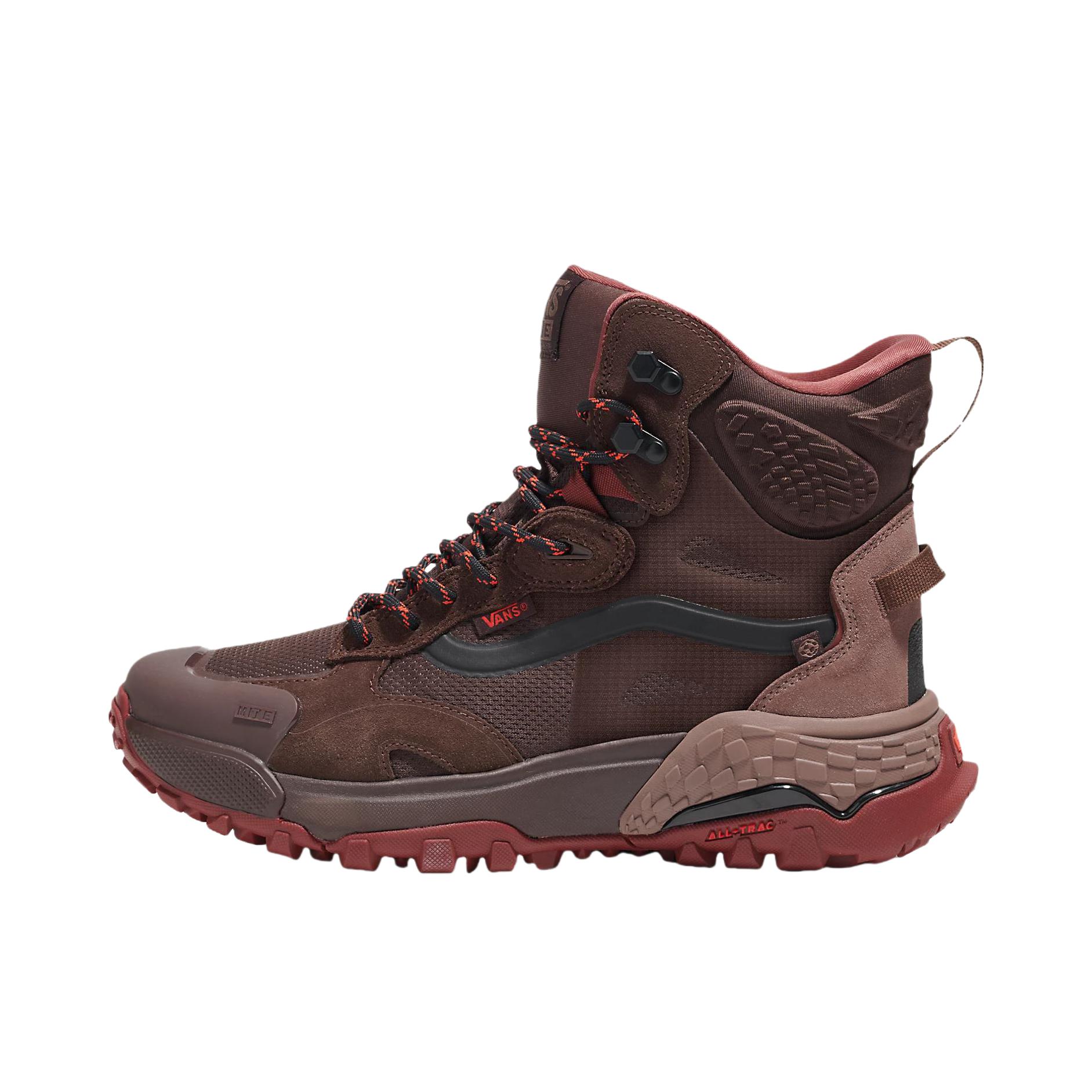 推荐商品：Vans/范斯 MTE Crestline GORE-TEX 防滑 高帮 平跟 户外鞋 棕色