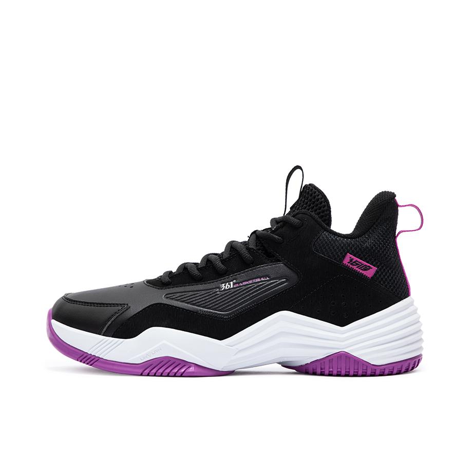 推荐商品：361°  燃·球局  轻便舒适 减震回弹 网面透气 防滑耐磨 实战训练  篮球鞋  672341117 加绒/曜石黑/萤光紫藤