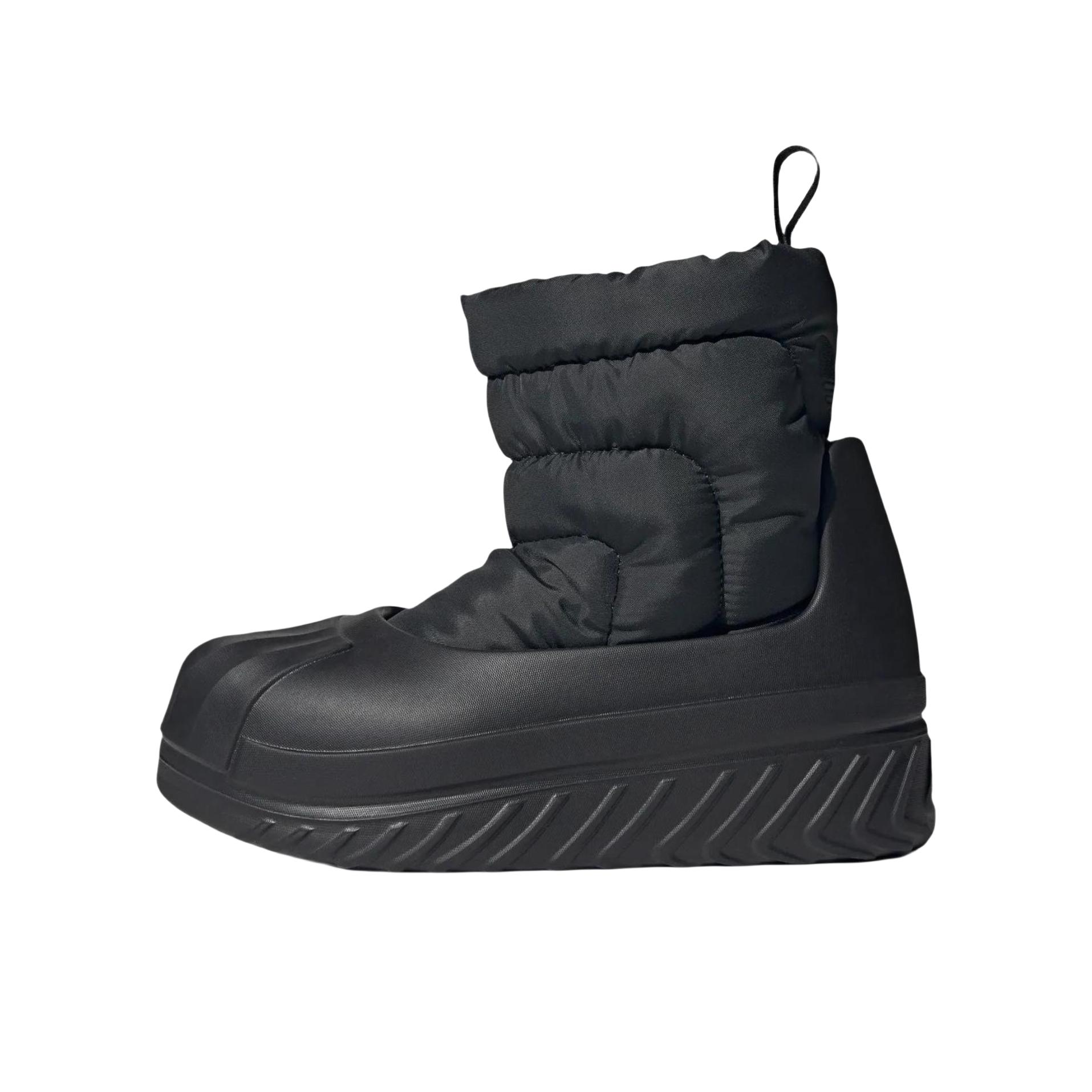 推荐商品：adidas Originals ADIFOM SUPERSTAR BOOT 时装靴 贝壳头柔软保暖防滑厚底 黑色