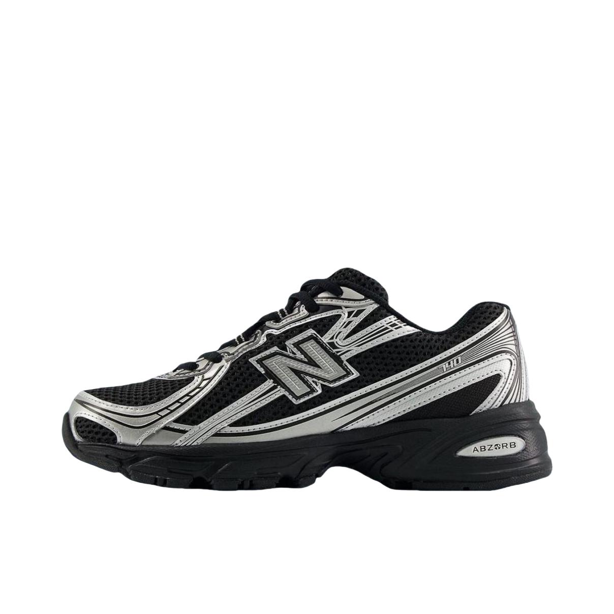 推荐商品：New Balance 740 跑鞋 增高防滑耐磨透气低帮系带拼接圆头千禧风贴合支撑耐穿 D宽/黑色 