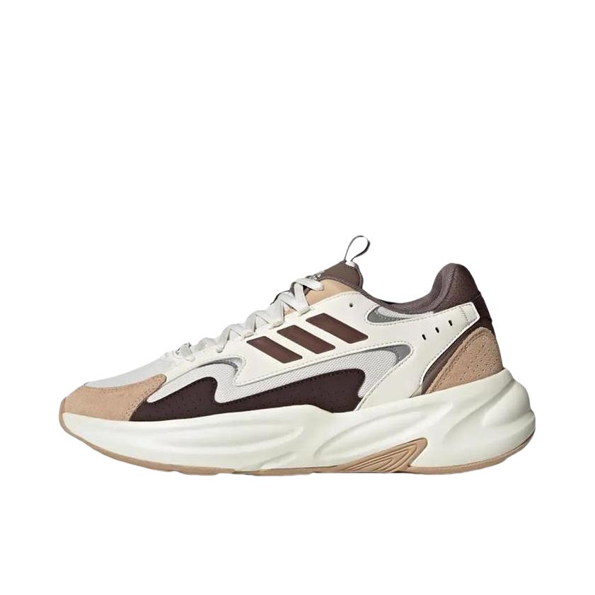 推荐商品：adidas Ozwave 厚底 增高 美观 系带 防水 轻运动 复古 老爹鞋 黑色/棕色/白色
