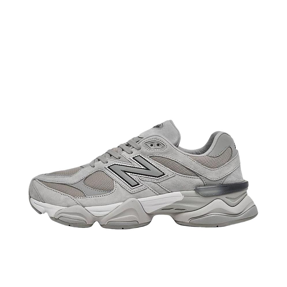 推荐商品：New Balance 9060 跑鞋 绒面革舒适减震网面透气防滑耐磨拼接复古增高圆头贴合耐穿 D宽/灰色 