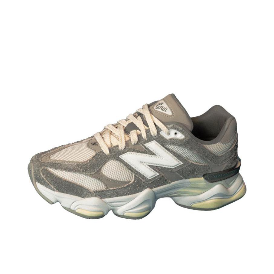 推荐商品：New Balance 9060 跑鞋 绒面革舒适减震网面透气防滑耐磨拼接复古增高圆头贴合耐穿 灰色/白色/米色