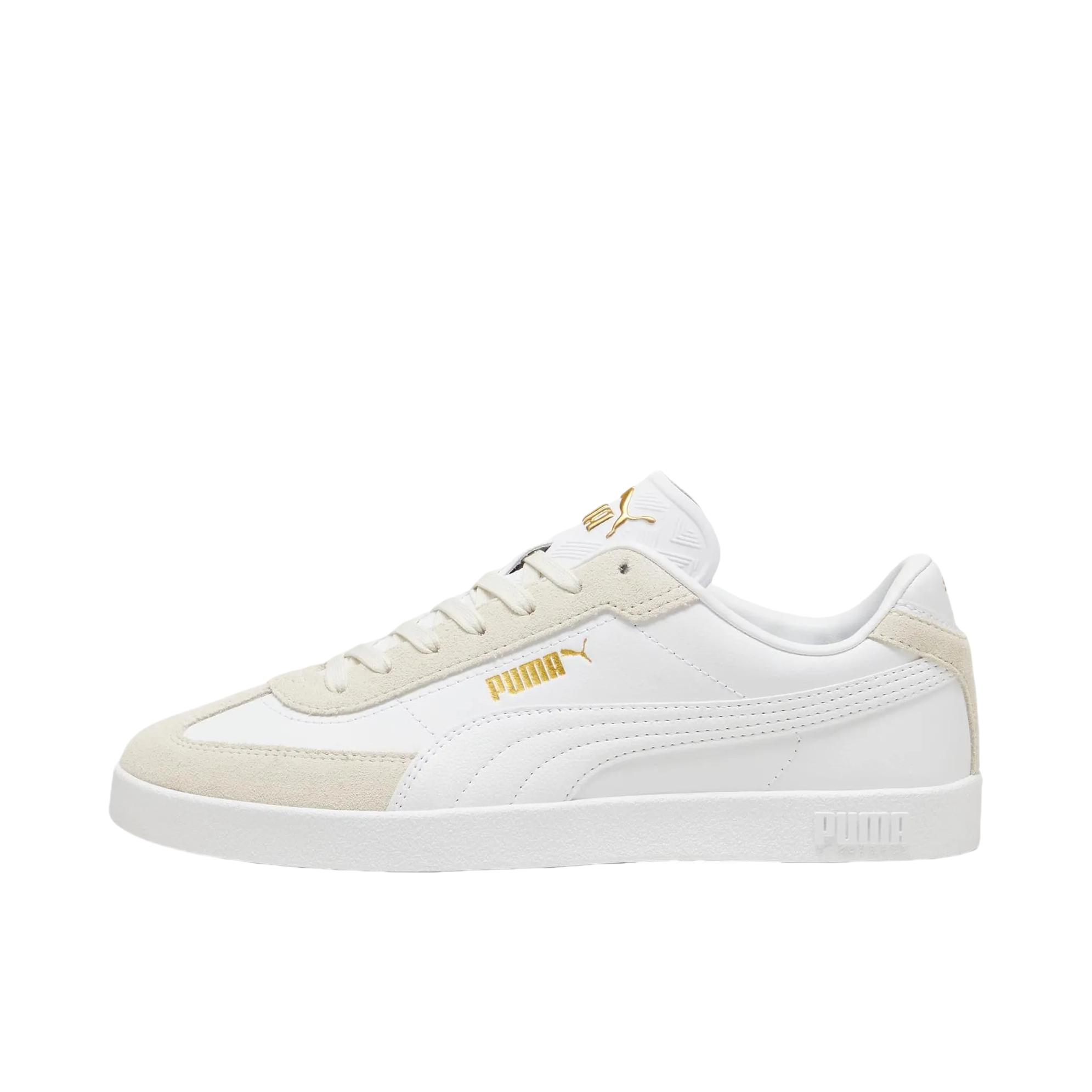 推荐商品：Puma/彪马 Club II Era T头鞋 德训鞋 板鞋 薄底防滑耐磨轻便低帮系带复古百搭支撑圆头贴合 亮白色