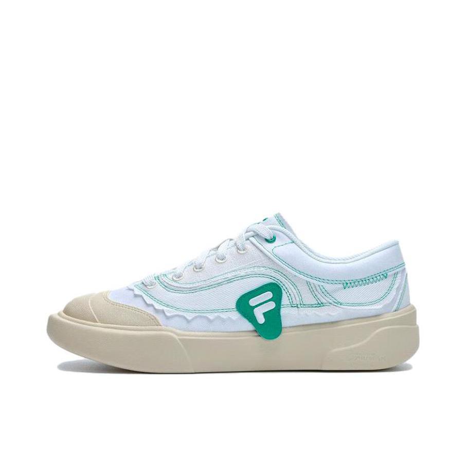 推荐商品：FILA/斐乐 Curve 2023夏季 防滑耐磨 舒适轻便 帆布鞋 T12M322105F 女款/白色/棕色