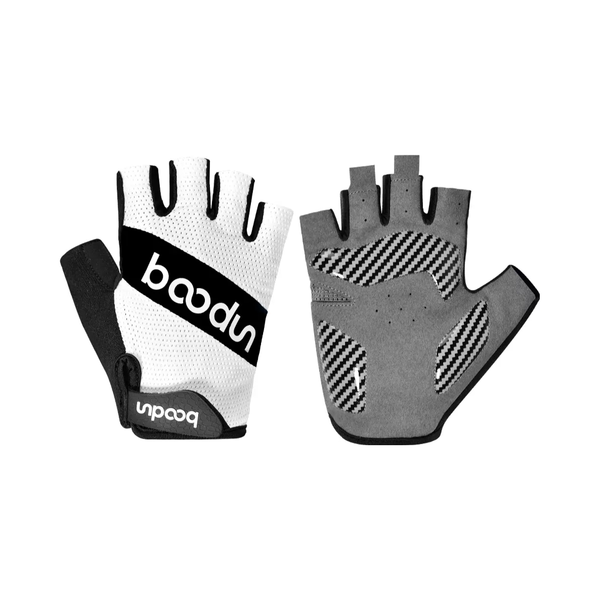推荐商品：BOODUN 1254 短指 硅胶 超纤 网布 半指 防滑季 单车 公路 山地自行车手套